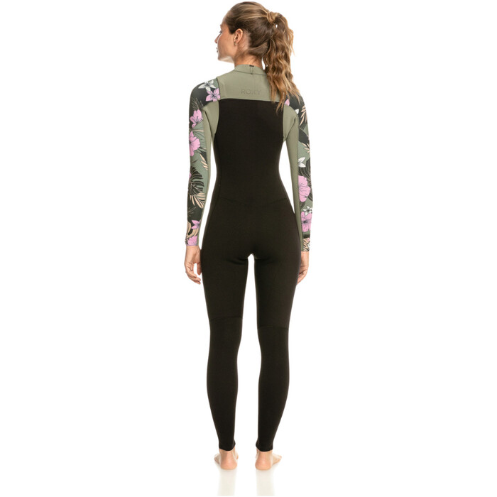 2024 Roxy Mujer Elite XT 3/2mm Chest Zip Neopreno ERJW103135 - Anthracite Classic Pro Surf